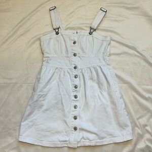 White denim dress